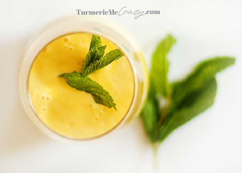 Healthy and delicious mango lassi