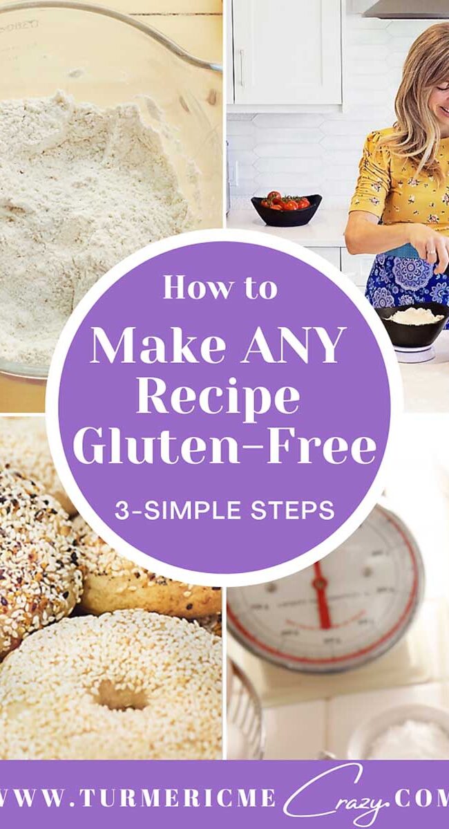 How to make any recipe gluten free! Find out when and how you can swap wheat flours for gluten free flours in a one to one ratio. how to go gluten free, gluten free recipes, make a recipe gluten free, vegetarian recipes
