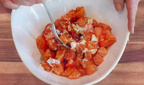 Super fresh, light & delicious, this Salmon Poke Bowl is inspired by my love of Hawaiian food and culture! poke, salmon, salmon poke bowl