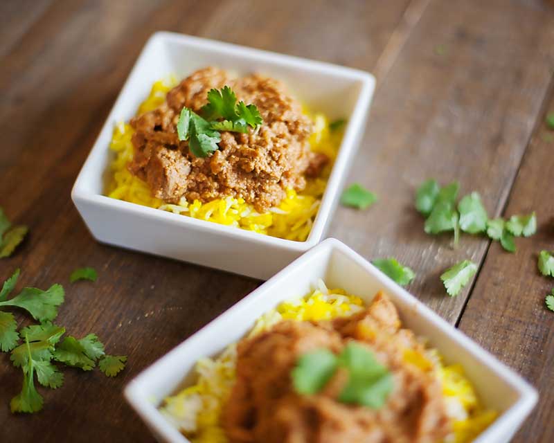 Biryani is a popular layered rice and meat dish that’s loved across all over India. Biryani consists of fluffy, fragrant basmati rice and a delicious saucy beef (or your choice of protein) curry or masala.