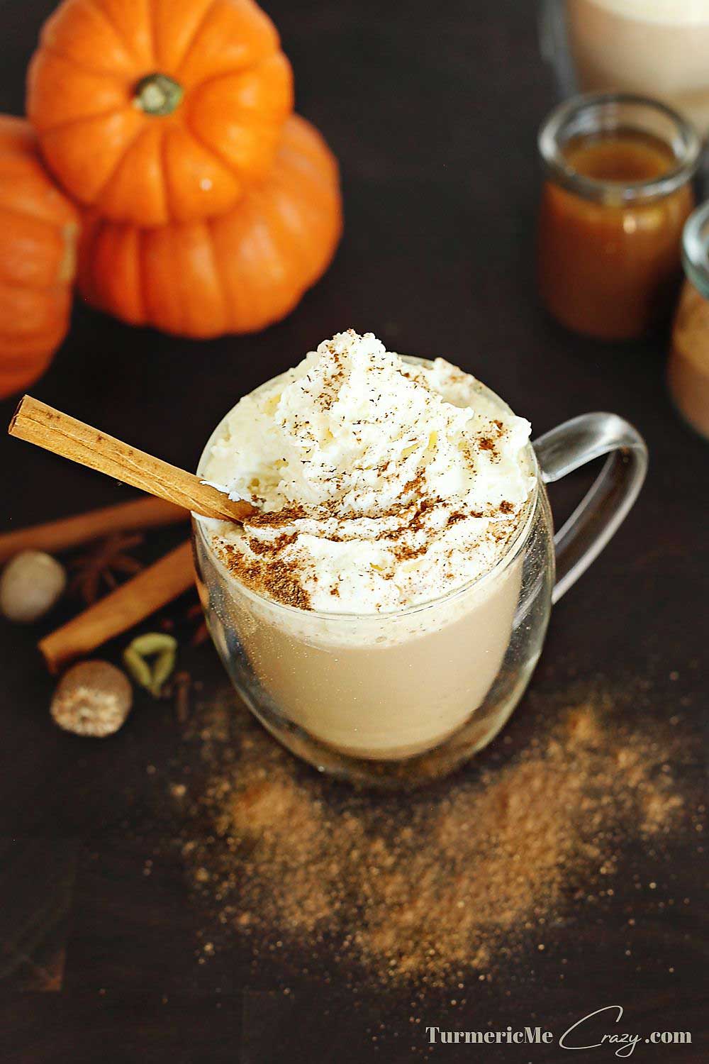 Everything pumpkin spice is nice with this perfect pumpkin spice latte. Make a Healthy Pumpkin Spice Latte to rival Starbucks without all of the added processed sugars & additives! Gluten Free, Pumpkin Spice Mix, Pumpkin spice recipes