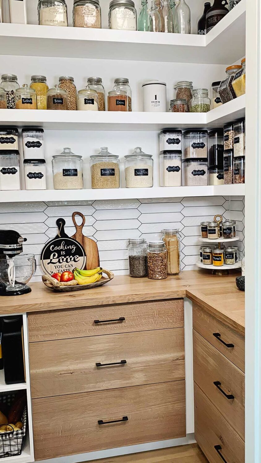We will show you exactly how we created the most perfect Kitchen Pantry! DIY kitchen renos, pantry renovation, DIY kitchen renos, pantry design pantry inspiration pantry idea, pantry renos, DIY butlers pantry, diy, DIY cabinet with drawers, DIY kitchen base cabinet, diy kitchen renos, DIY pantry reno, DIY projects, DIY renos, diy kitchen, butlers pantry