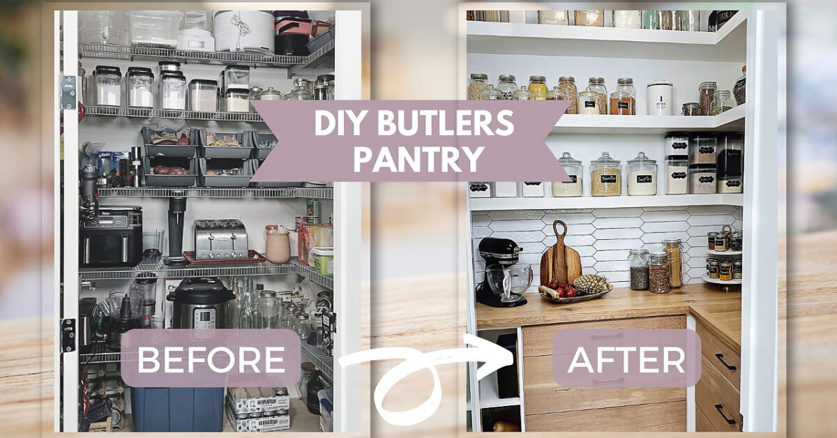 We will show you exactly how we created the most perfect Kitchen Pantry! DIY kitchen renos, pantry renovation, DIY kitchen renos, pantry design pantry inspiration pantry idea, pantry renos, DIY butlers pantry, diy, DIY cabinet with drawers, DIY kitchen base cabinet, diy kitchen renos, DIY pantry reno, DIY projects, DIY renos, diy kitchen, butlers pantry