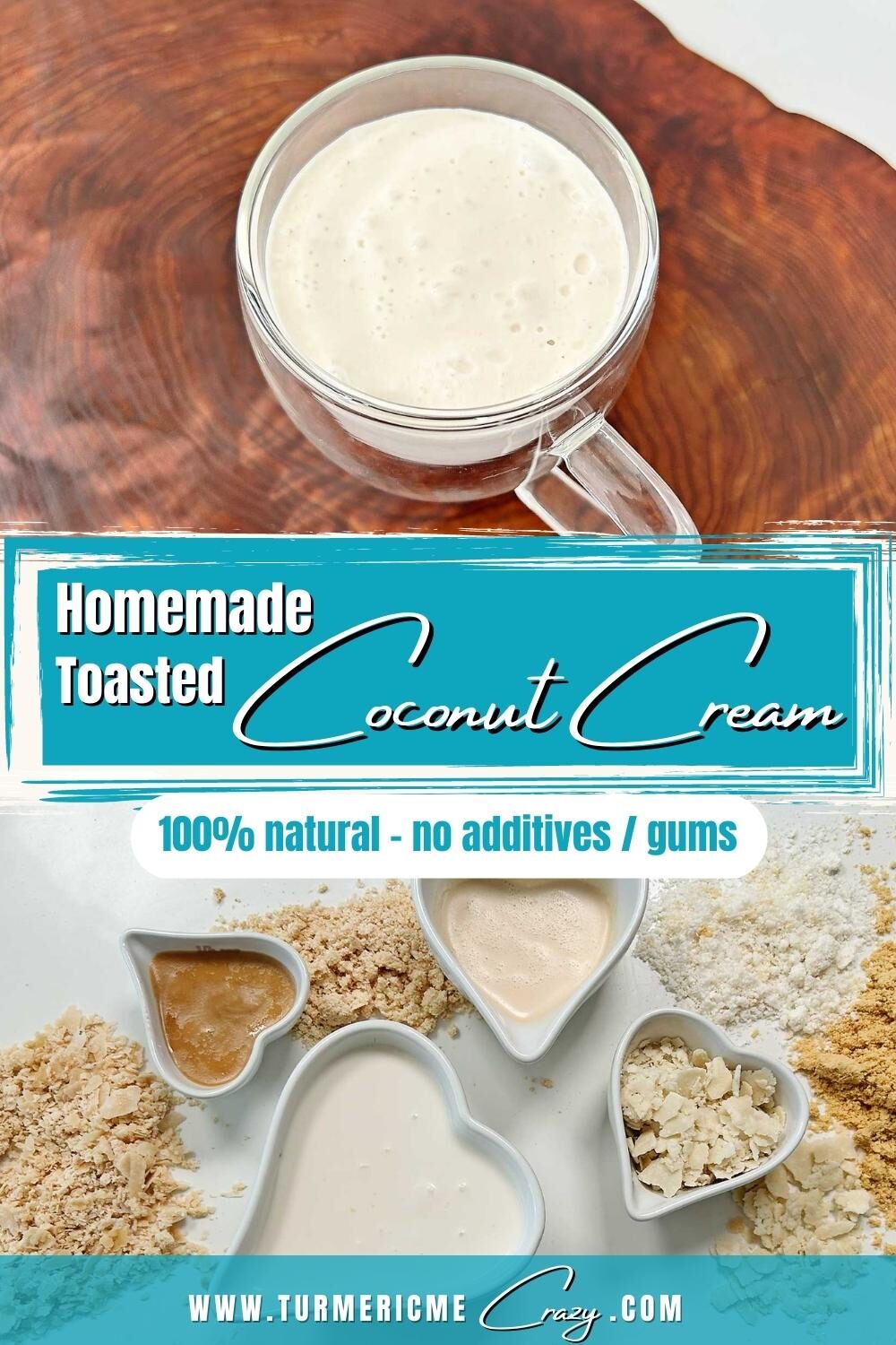 Easily make your own incredibly creamy & delicious coconut cream, a lovely plant based cream, in 3 simple steps from just organic shredded coconut! Let us show you how! It's 100% natural coconut cream with no additives, preservatives, emulsifiers or gums! Give it a try and I promise, you'll never buy store bought again!