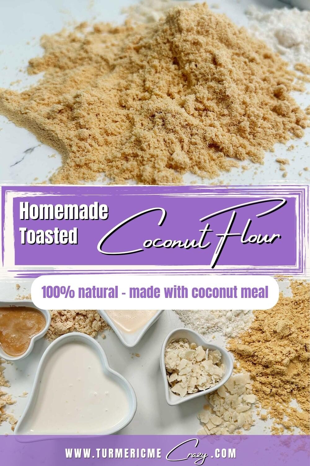 Easily make your coconut flour from the left over coconut meal after making coconut milk. Give it a try and I promise, you'll never buy store bought again!