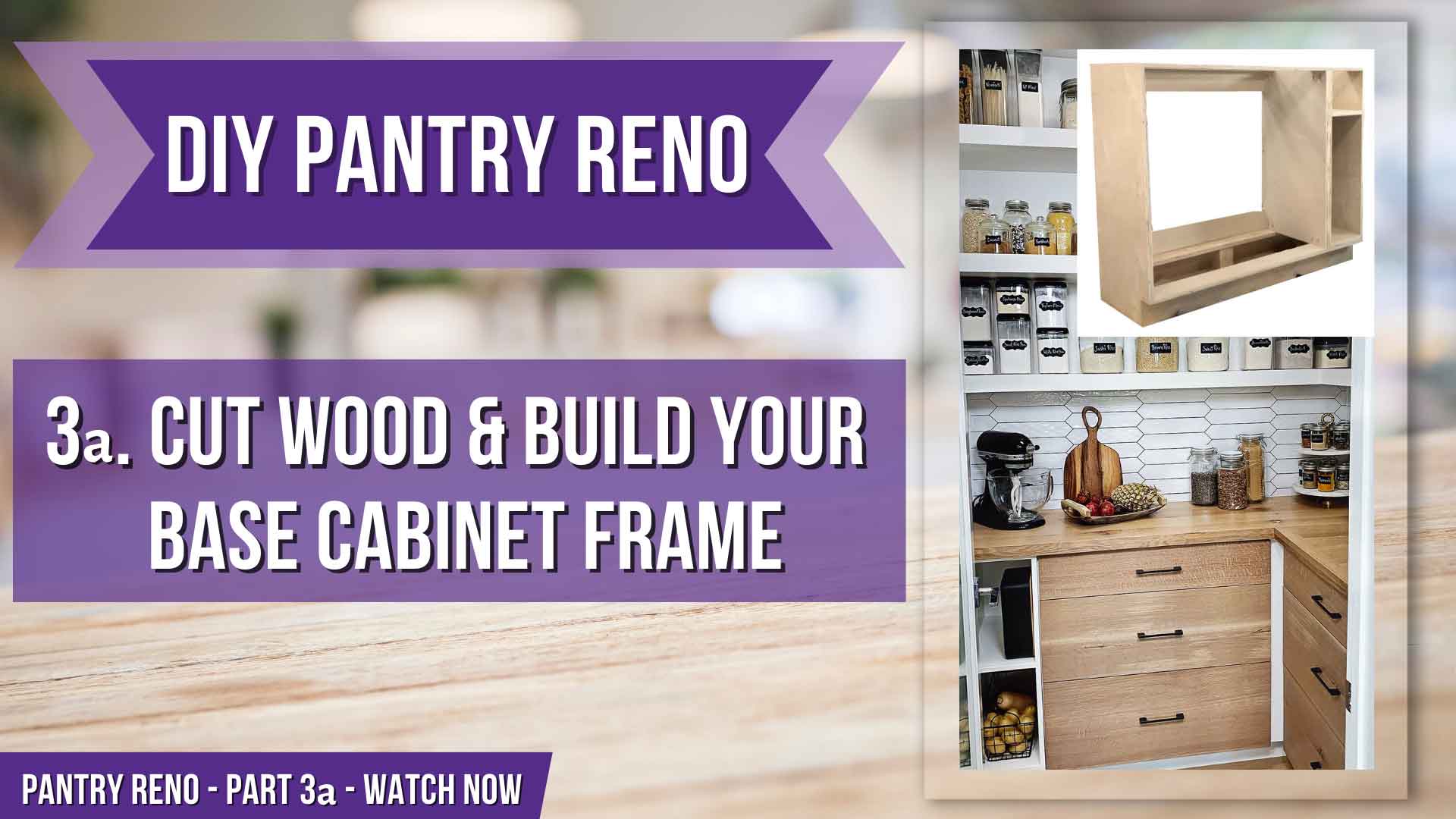 We will show you exactly how we created the most perfect Kitchen Pantry! DIY kitchen renos, pantry renovation, DIY kitchen renos, pantry design pantry inspiration pantry idea, pantry renos, DIY butlers pantry, diy, DIY cabinet with drawers, DIY kitchen base cabinet, diy kitchen renos, DIY pantry reno, DIY projects, DIY renos, diy kitchen, butlers pantry, kitchen base cabinet frame