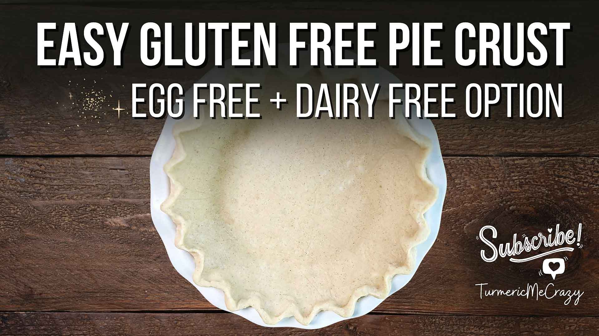 Indulge in the perfect pie experience with our gluten-free, egg-free pie crust recipe. Impossibly flaky, delightfully flavourful, and free from gluten, eggs or xanthan gum! With just 7 natural and simple ingredients, this easy pie crust is a dream. Discover the secret to a crust that's both wholesome and irresistible. Plus, I'll also show you my fool proof rolling & transferring technique, how to form a fluted pie rim and how to make a lattice pie crust top! #glutenfreeeggfreepiecrust #easypiecrust #easyglutenfreepiecrust