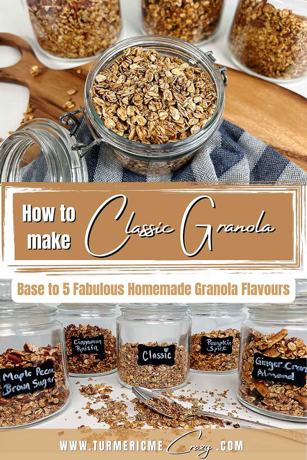 Discover the art of crafting delectable homemade granola with our step-by-step guide. From choosing wholesome ingredients to achieving the perfect crunch, our blog has all the tips and tricks you need. Say goodbye to store-bought granola and hello to a healthier, tastier breakfast option. Try it now! #homemade, #granola, #granolarecipe, #classicgranola, #cooking, #savemoneyongroceries, #healthyrecipes