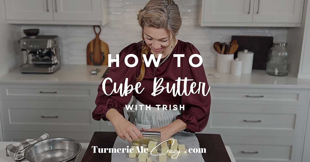 My favourite easy method to cube butter! Safe method so kids can bake too!