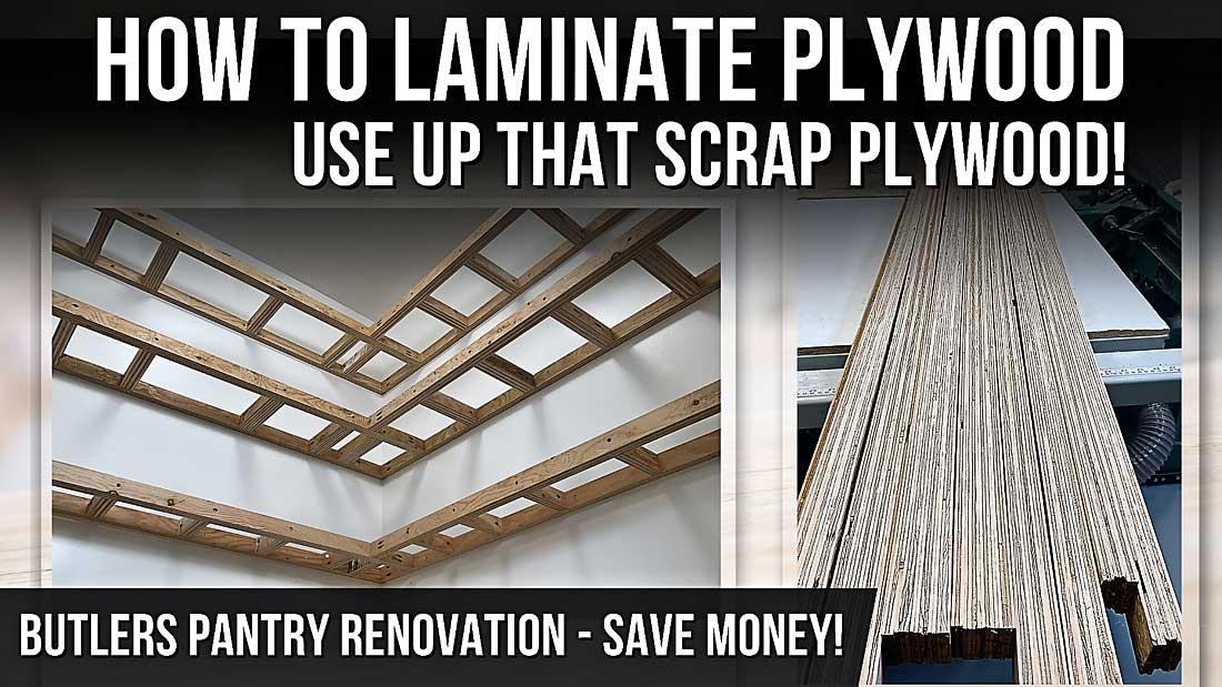 How to laminate plywood. Use laminated plywood to build floating shelves for your Kitchen Pantry! DIY kitchen renos, pantry renovation, DIY kitchen renos, pantry design pantry inspiration pantry idea, pantry renos, DIY butlers pantry, diy, DIY cabinet with drawers, DIY kitchen base cabinet, diy kitchen renos, DIY pantry reno, DIY projects, DIY renos, diy kitchen, butlers pantry, kitchen base cabinet frame, wood countertop, DIY countertop