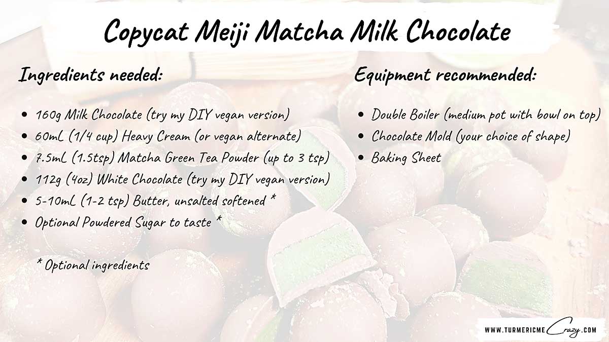 The iconic flavor of Meiji Matcha Milk Chocolate right to your kitchen with our easy DIY recipe. If you're a fan of the delightful combination of creamy milk chocolate and earthy matcha, then you're in for a treat! #meiji #matcha #matcharecipe #chocolaterecipe #homemadechocolate #dessert #veganchocolate
