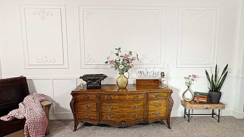 French-inspired wall paneling, or boiserie, is a timeless way to add elegance and charm to any space. Characterized by intricate moldings, raised panels, and classic symmetry, this style instantly elevates your interiors with a Parisian flair. This DIY wall paneling project is sure to bring elegance and style to any space.