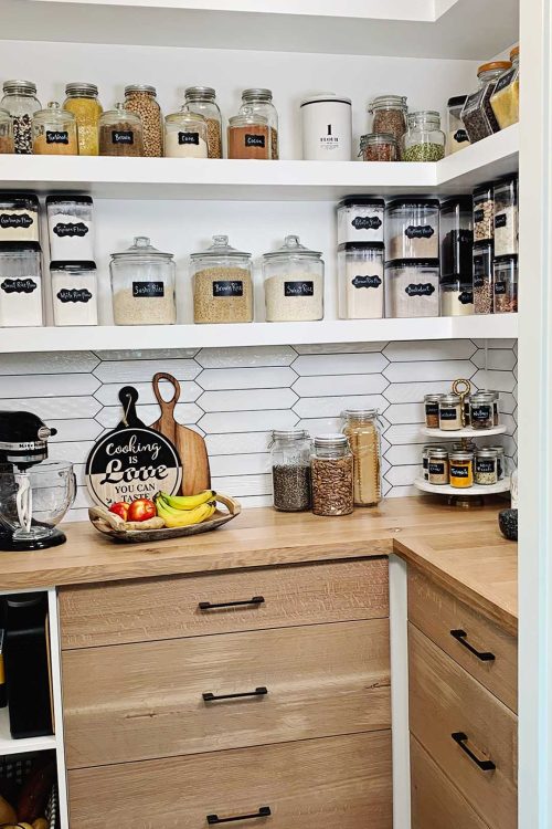 We will show you exactly how we created the most perfect Kitchen Pantry! DIY kitchen renos, pantry renovation, DIY kitchen renos, pantry design pantry inspiration pantry idea, pantry renos, DIY butlers pantry, diy, DIY cabinet with drawers, DIY kitchen base cabinet, diy kitchen renos, DIY pantry reno, DIY projects, DIY renos, diy kitchen, butlers pantry